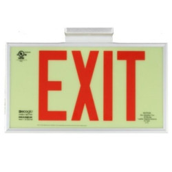 Red Luminescent Exit Signs